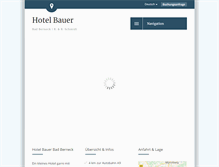 Tablet Screenshot of hotel-bauer-berneck.de